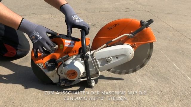 Die Bedienung der Stihl TS420 смотреть онлайн