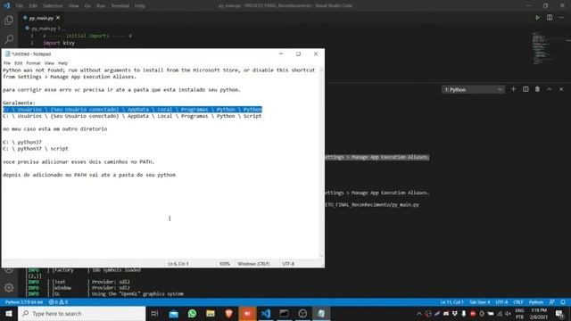 Python was not found; run without arguments to install from the Microsoft Store смотреть онлайн