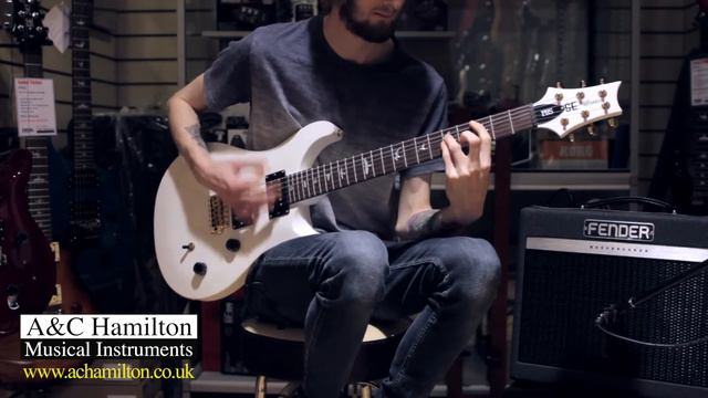 PRS SE Dave Navarro Signature Jet White Electric Guitar смотреть онлайн
