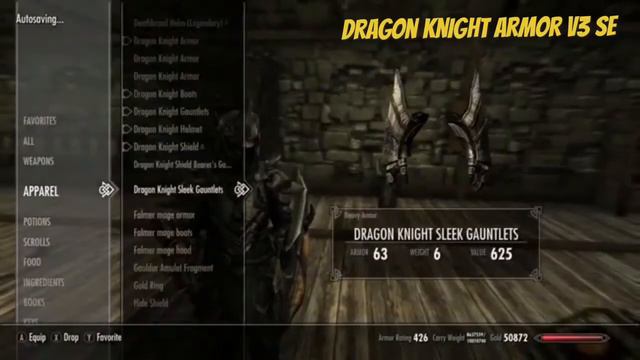 Skyrim SE Xbox One/PC Mods|Dragon Knight Armor V3 SE смотреть онлайн