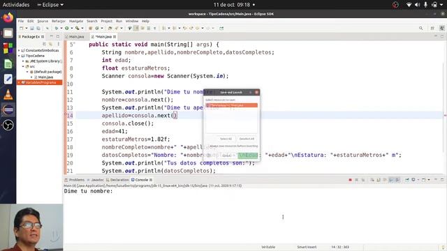 Entrada de datos tipo cadena sin espacios; en Java Estructurado смотреть онлайн