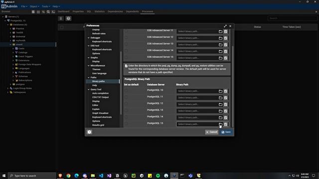 pgAdmin 4 - Utility file not found. Please correct the Binary Path in the Preferences dialog (FIX) смотреть онлайн