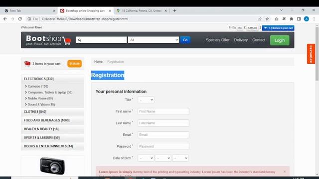 Create ECommerce website using Bootstrap | ECommerce website Tamplate смотреть онлайн