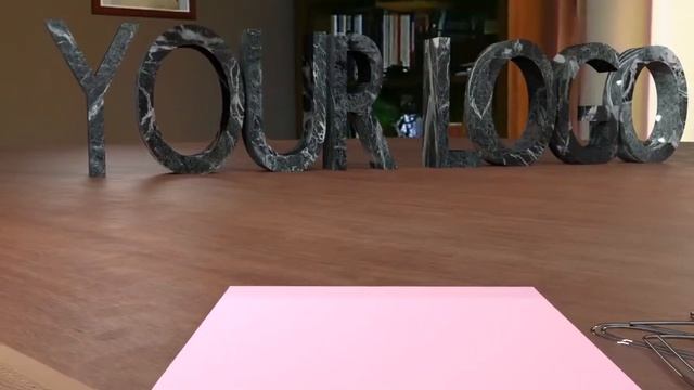Шаблон лого в фотореалистическом CG-пространстве смотреть онлайн