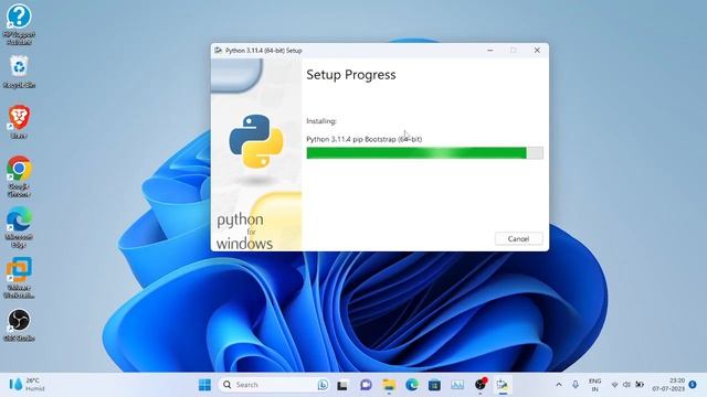 Installation Of Python in Windows 11 смотреть онлайн