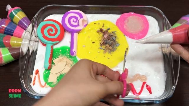 Mixing Makeup and Sand With Fluffy Slime!! Relaxing Slime смотреть онлайн