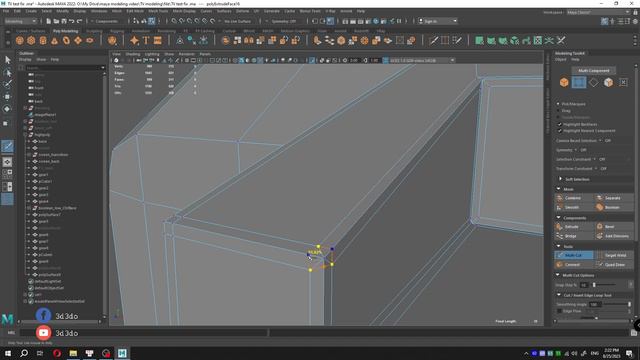 3D Maya cơ bản - Hướng dẫn model cái TV CRT P.02 - Dằn cạnh смотреть онлайн