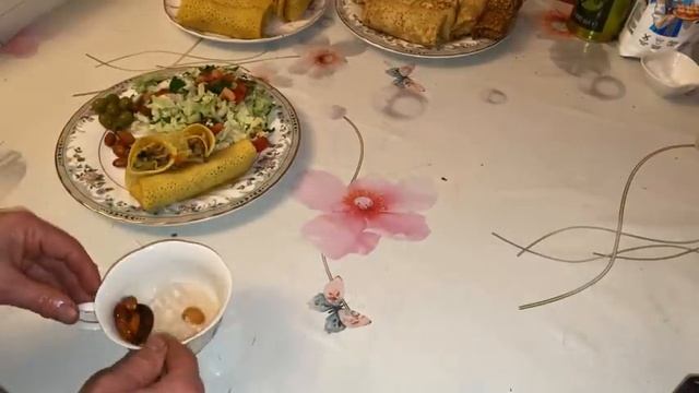 Рисовые блины с начинкой - мой пп завтрак | обычные блины | Делаю на заказ голубцы смотреть онлайн