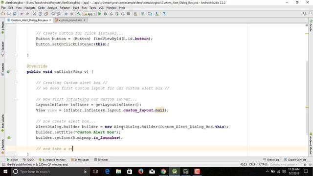 Custom Alert Box | Android смотреть онлайн