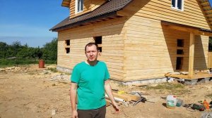 Дом размерами 8х9. Из обычного бруса 150х150
