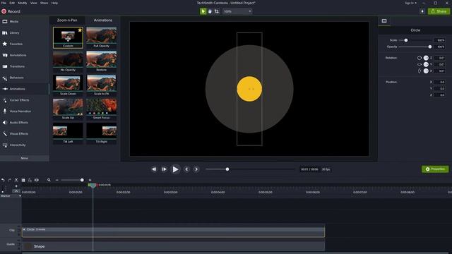 Animate moving objects along a circle path in #Camtasia | Circle motion tutorial смотреть онлайн