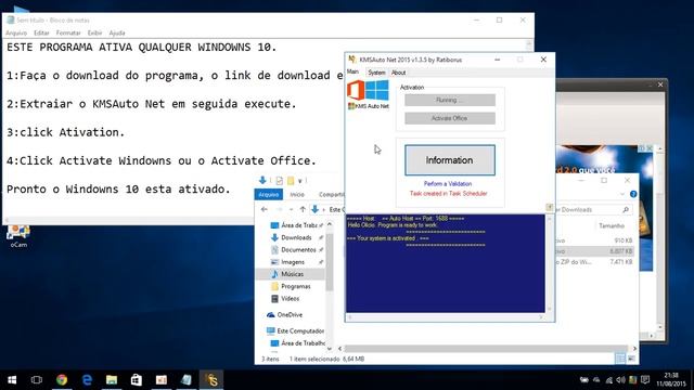 Ativando Windows 10 e Office sem complicação com KMSAuto. 2018 смотреть онлайн