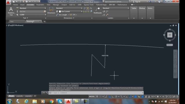 AutoCAD I 18-07 Dimensioning Large Arcs смотреть онлайн
