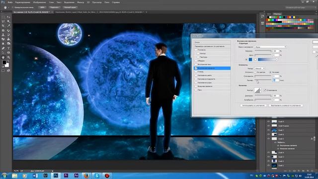 Photoshop обработка - Космические виды. смотреть онлайн