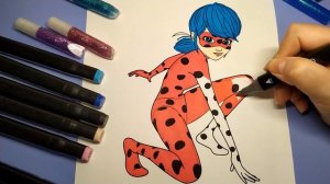 Раскраска «Леди Баг»/ Сoloring page «Miraculous».