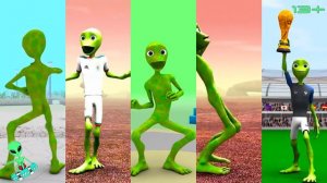 Dame Tu Cosita Green Alien Dance Challenge slow fast very fast | ALIEN SPACE