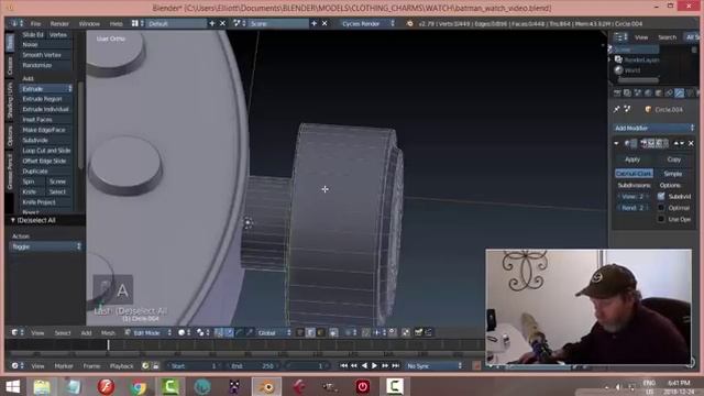 Blender: Modeling A Batman Watch смотреть онлайн