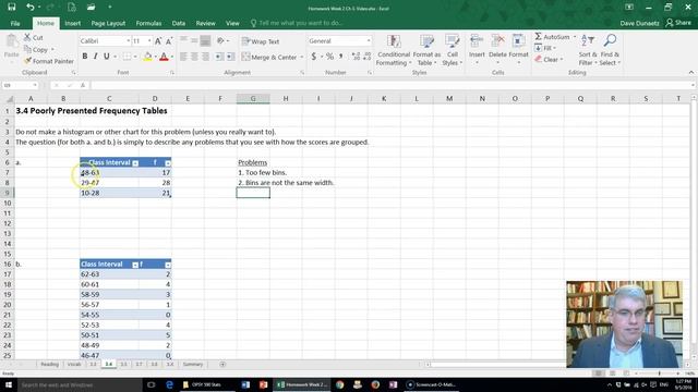 Chapter 3 Problem 4 from Pagano's Understanding Statistics using Excel, HW2 смотреть онлайн
