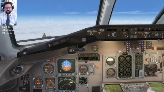 Leonardo Maddog MD88 on Vatsim FNO - St Louis Lambert смотреть онлайн
