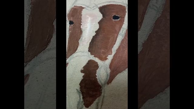 Рисунок гнедой лошади) портрет гуашью смотреть онлайн