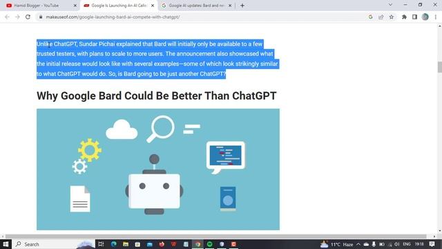 Google Bard vs Chat GPT | Google Launching AI Tool | Google Bard ChatGPT Rival | смотреть онлайн