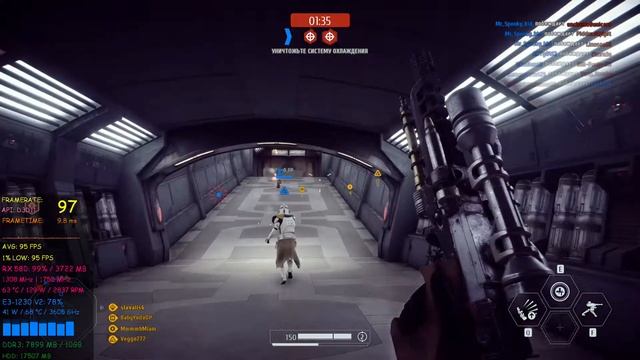 Star Wars: Battlefront II (2017) / Intel Xeon E3-1230 V2 / Radeon RX 580 / DX11 TEST смотреть онлайн