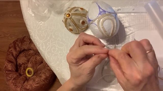 Сказочная Шкатулка-Яйцо из Джута, Мастер-Класс. смотреть онлайн