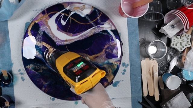 Resin Art on a Lazy Susan: Transforming a Functional Staple into a Mesmerizing Masterpiece смотреть онлайн