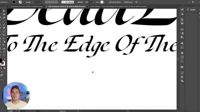 Best Free Fonts - Y2K, Streetwear & Cover Art (Illustrator, Photoshop) смотреть онлайн