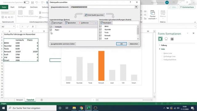 Excel Diagramme erstellen welche Ihre Farbe dynamisch anpassen смотреть онлайн