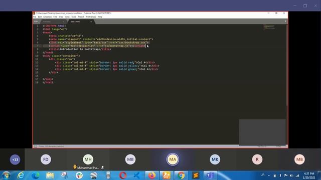 Lecture # 15 || Bootstrap || BS Get Started || Dated: 20-1-2021 смотреть онлайн