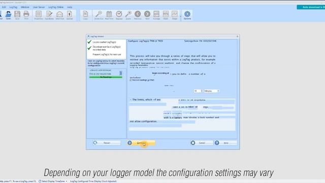 How To Configure A Logger Within LogTag Analyzer Three