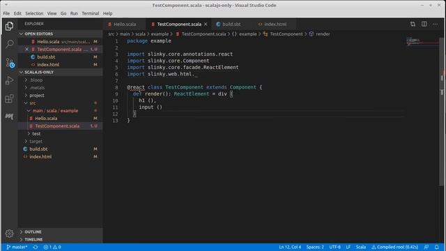 Slinky for React Part 1 (Play using Scala) смотреть онлайн