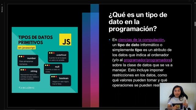 3 Qué son los tipos de datos en la programación JavaScript смотреть онлайн