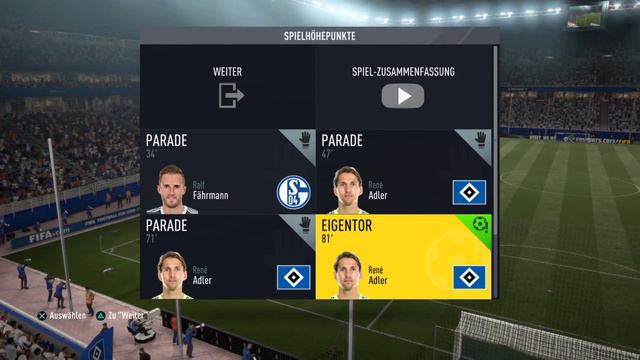 FIFA 17: Hamburg-Schalke 04 0-1 //Adler ermöglicht S04-Sieg// смотреть онлайн