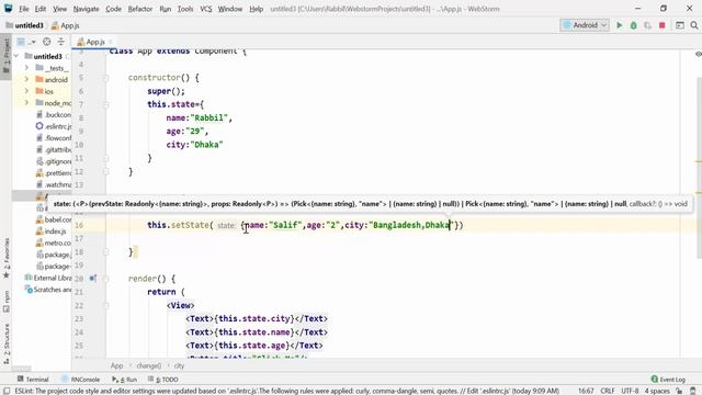 React Native Tutorial Bangla | Part 21 React Native Class State смотреть онлайн