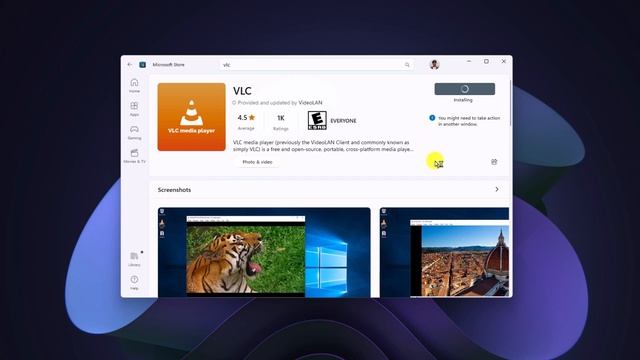 Installing VLC Media Player from the Microsoft Store смотреть онлайн