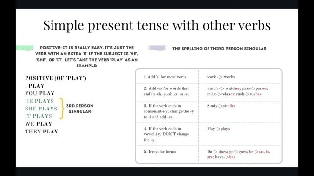 Grammar 3: Present simple смотреть онлайн
