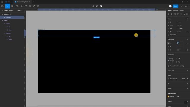 Mouse Trailing effect with Text masking animation in figma смотреть онлайн