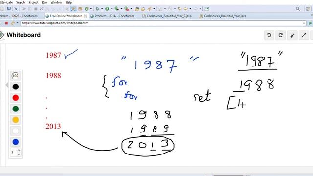 Codeforces Coding Problem - Beautiful Year - 2 Approaches Discussed смотреть онлайн