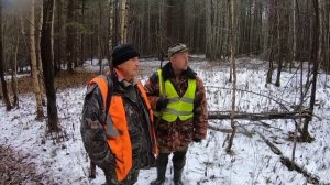 Загонная охота на лося. Новое ружьё подвело.