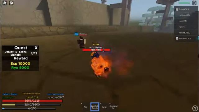 Шиноби Roblox.Бегаем изучаем карту смотреть онлайн