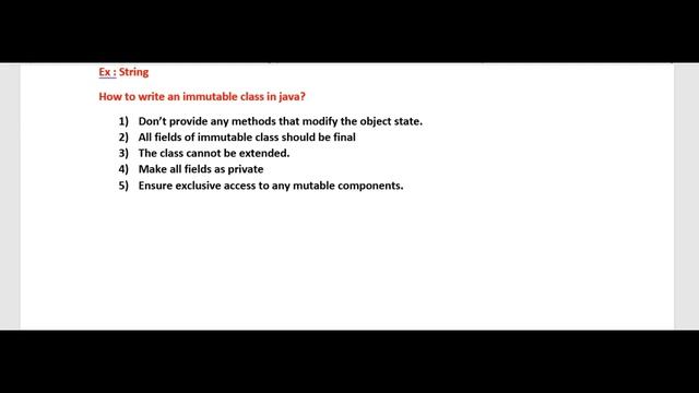 What is an immutable class in java? How to create immutable смотреть онлайн