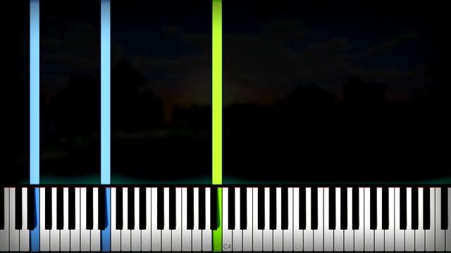 Minecraft - Moog City 2 (C418 Soundtrack From Minecraft Volume Beta) Piano Tutorial Sheet Music Mid