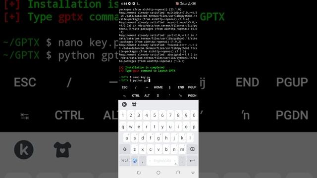 How to install chatgpt in termux. смотреть онлайн