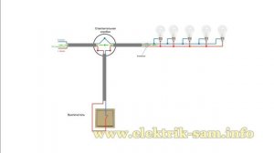 Как подключить люстру через одноклавишный выключатель