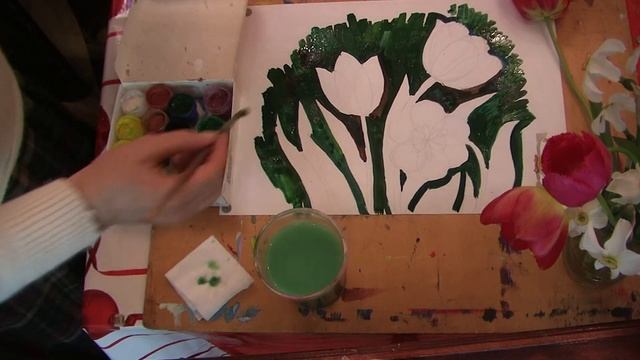 2 класс 3 сюжет РИСУЕМ ФОН ДЛЯ ТЮЛЬПАНОВ пр Лещёва В А ДШИ №6 г Владимира смотреть онлайн