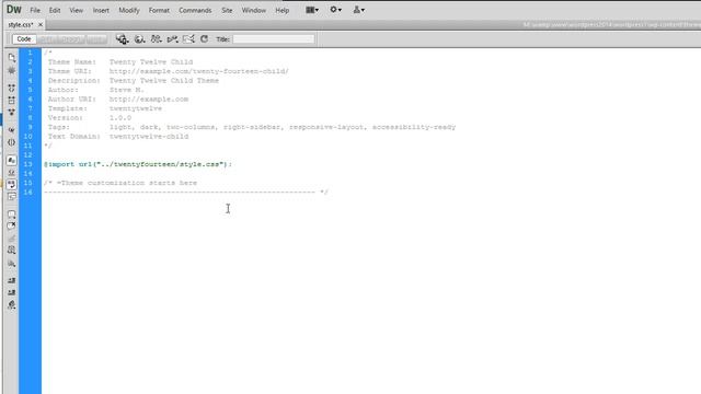 Create a WordPress Child Theme using DreamWeaver смотреть онлайн