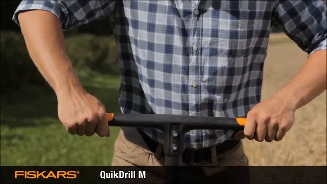 БУР ДЛЯ ЗЕМЛИ САДОВЫЙ БУР QuikDrill FISKARS смотреть онлайн