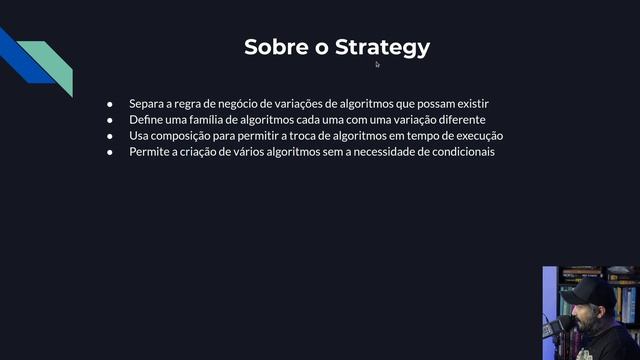 Strategy Teoria - Padrões de Projeto - Parte 27/45 смотреть онлайн